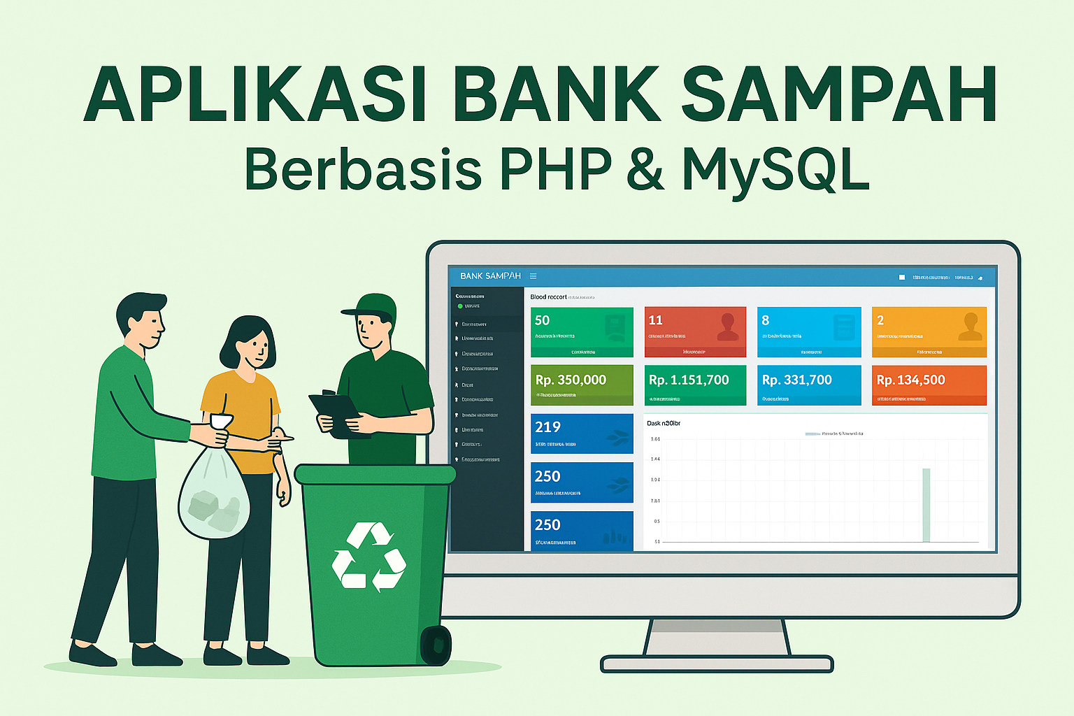 Source Code Aplikasi Bank Sampah Berbasis PHP MySQL – Full Fitur & Responsive